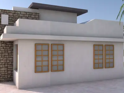 Cood Tiny Modern House  3D model