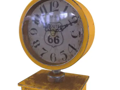 gas station clock 3D model