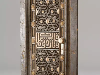 Mamluk Wooden Door 3D model