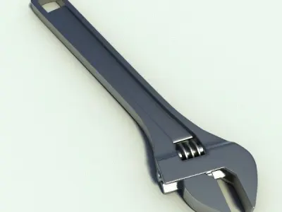 Adjustable Spanner 3D model