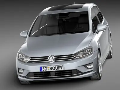 Volkswagen Golf Sportsvan 2015 3D model