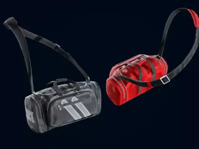 Casual Bag Low-poly 3D model purchase