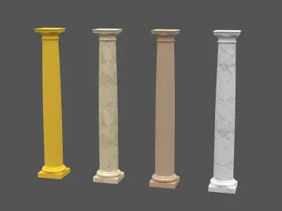 Corinthian Column 3d model 08 3D model