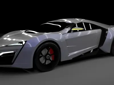 W Motors Lykan Hypersport 3D Model 3D model