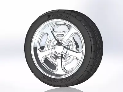 Custom wheels Budnik Murok II 18inch for scale model 3D print model