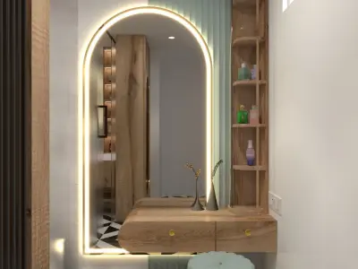 Modern Bathroom Low-poly 3D model