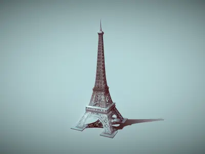 World Famous Buildings  Low-poly 3D model