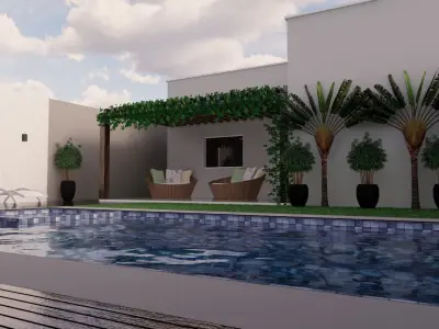 Modern House  3D model 2
