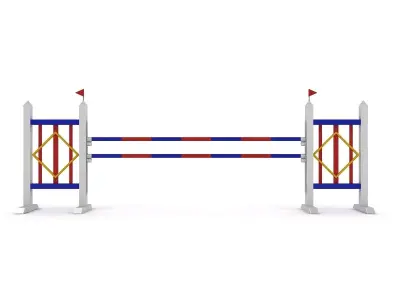 Horse Jumping Obstacles 3D model