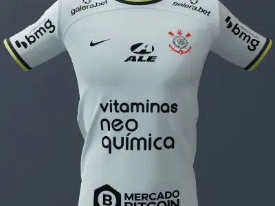 Uniforme de Futebol Paulista - Jersey Brazilian Soccer 3D model