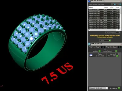 Luxury Men Rings Designs 5MR039 3D print model