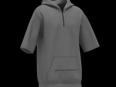 Male hoodie 3D model