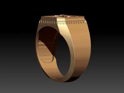 MAN HORSE RING 3D print model