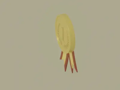 Gold Medal 3D model buy
