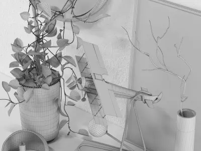 decorative set mj01 3D model