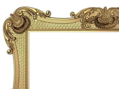 Carved Picture Frame 3D model