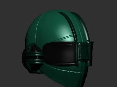 helmet high poly sculpt 3d printable ver 7 3D model 3D model 48