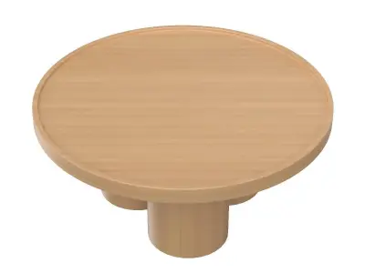 Delta Round Coffee Table 3D model