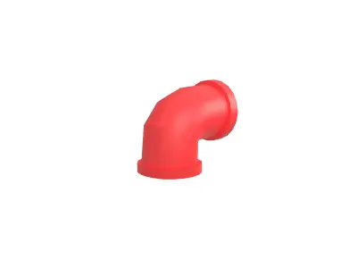 Pipe v7 004 Low-poly 3D model