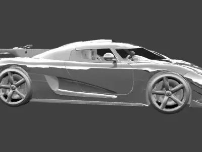 Sports car base  3D model