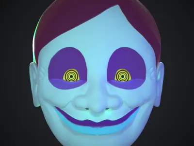 UFO ALIEN DANDADAN MASK HALLOWEEN 3D print model