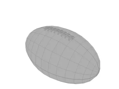 Rugby Ball Low-poly 3D model