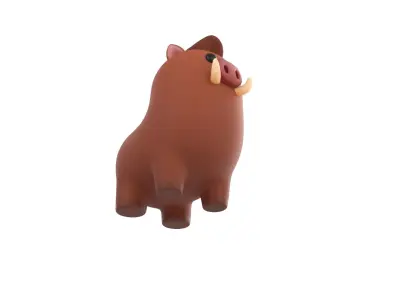 Boar Character 3D model