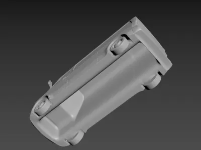 Mercedes-Benz Sprinter 2020 on a small scale 3D print model