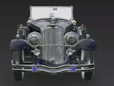 Antique car 3d model for blender and any other software 3D model