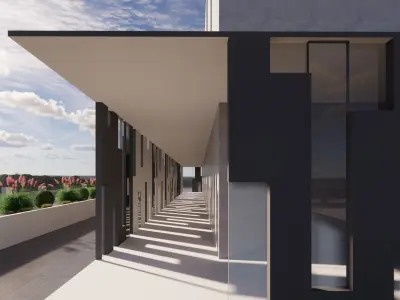 Mini Medical Clinic  SketchUp Architecture Model 3D model