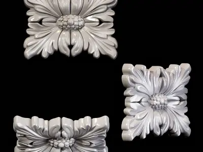 Classic carved 039 3D model