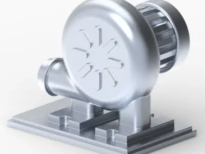 Electric Air Blower 3D print model