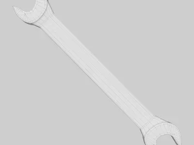 Double-Ended Spanner   Low-poly 3D model