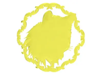 Luxury Wolf Head Pendant Jewelry Design  3986 3D print model