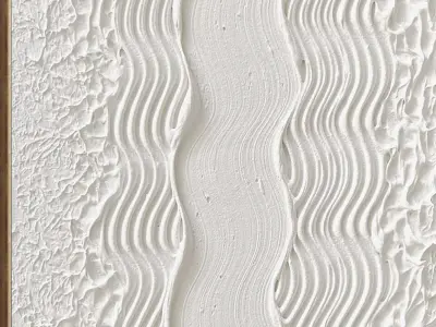 Plaster Two Photo Frame 460 Low-poly 3D model