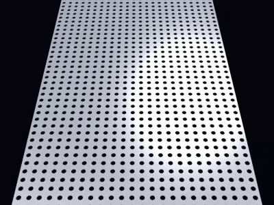 Perforated panel with 20 percent opening 25O49 3D model