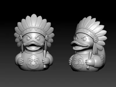 Rubber Duck - Chief wahoo - NFL - 3D print 3D print model