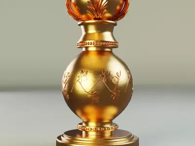 Vintage Decorative Table Lamp 3D model