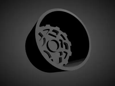 Radi8 R8CM9 scalable and Printable rim 3D print model