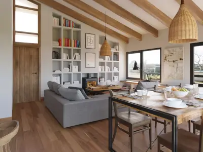 Rustic interior model 3D model