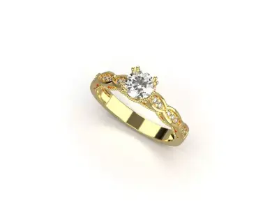 gold ring code 24 3D print model