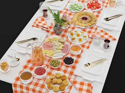Table Setting 12 3D model