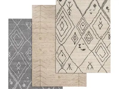 Rug Set 1366 3D model