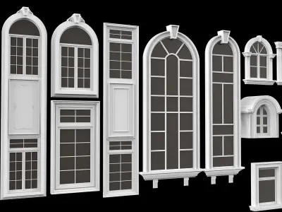 Decorate Classic Window 34 model 3d 3D model