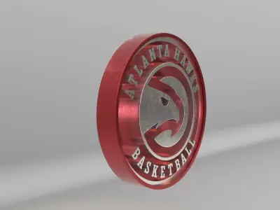 NBA Atlanta Hawks Team Logo 3D model