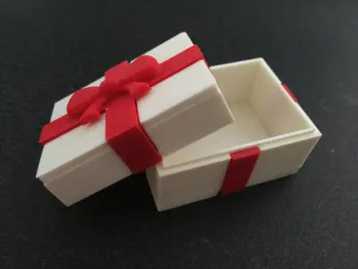 Giftwrapped Ring Box 3D print model