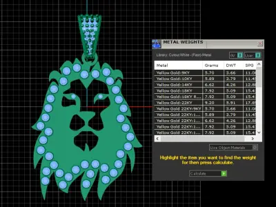 LION FACE DIAMOND PENDANT 3D PRINTABLE MODEL  3D print model