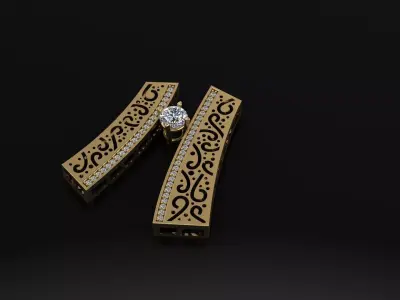 stone pendant 3D model