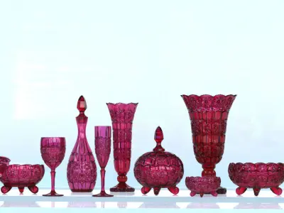 DECORE SET crystal glassware 3D print model