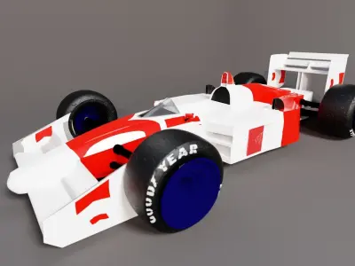 F1 Car Lowpoly 2023  3D model